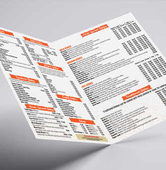 A3 Half Fold Flyers 300gsm uncoated