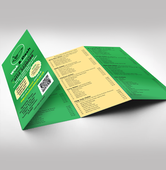 A4 Half Fold Leaflets 130gsm gloss